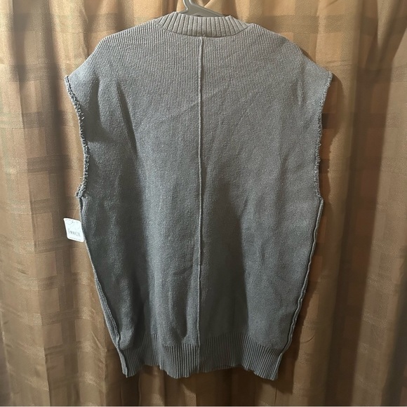 NWT Free People Oakleigh Rib Vest in Charcoal size small reg $98 - Picture 12 of 14